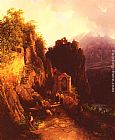 Thomas Ender Alpin Landschaft painting